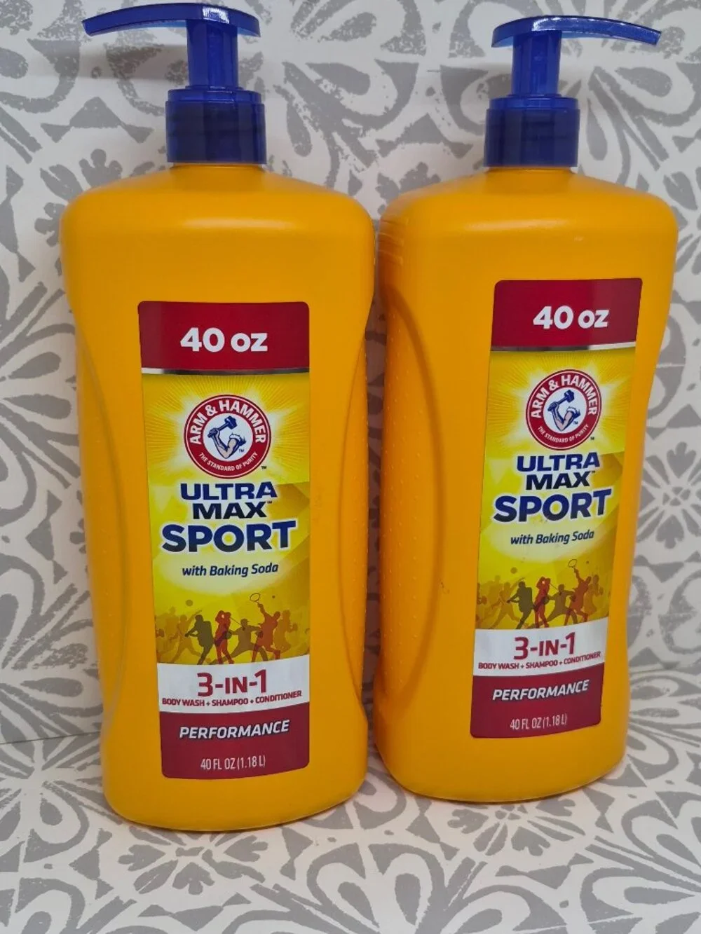 2 Arm & Hammer Ultra Max Sport 3-in-1 Performance Wash+ Shampoo+ Conditioner